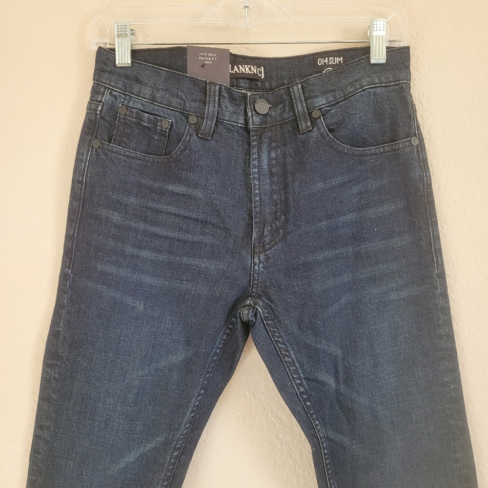 NWT BLANK NYC 014 Slim Jeans Dark Wash Size 29 - Picture 6 of 6